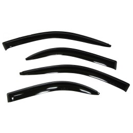 Дефлекторы (ветровики) дверей Voron Glass серия CORSAR Citroen C4 I Hb 3d 2004-2010/хетчбек/накладные/скотч /к-т 2 шт./